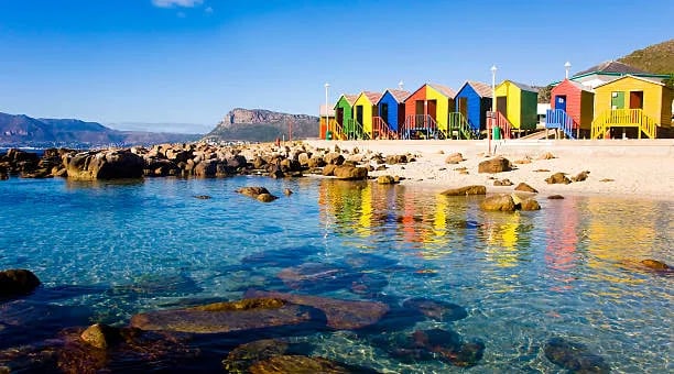 St James Beach huts